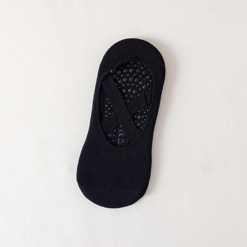 1 пара профессиональных женских носков для йоги, силиконовые противоскользящие носки для балета и пилатеса, женские дышащие бандажные носки с открытой спиной для танцев, спортивные носки