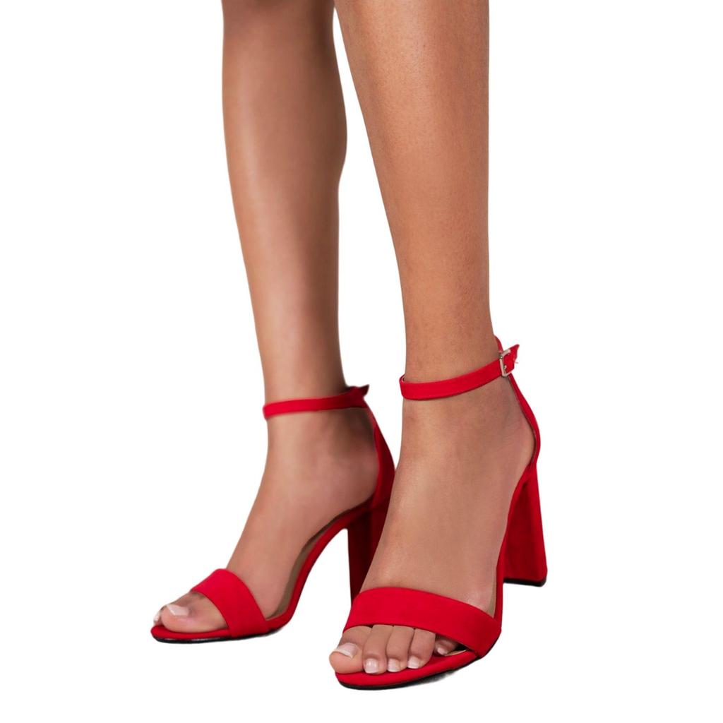 Where's That From Женские/дамские босоножки Skye из замши с пряжкой и блочным каблуком