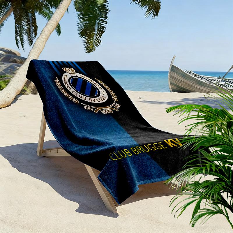 Club Brugge KV Print Beach Towel, Large Soft Quick Dry Towel for Beach Camping Swimming