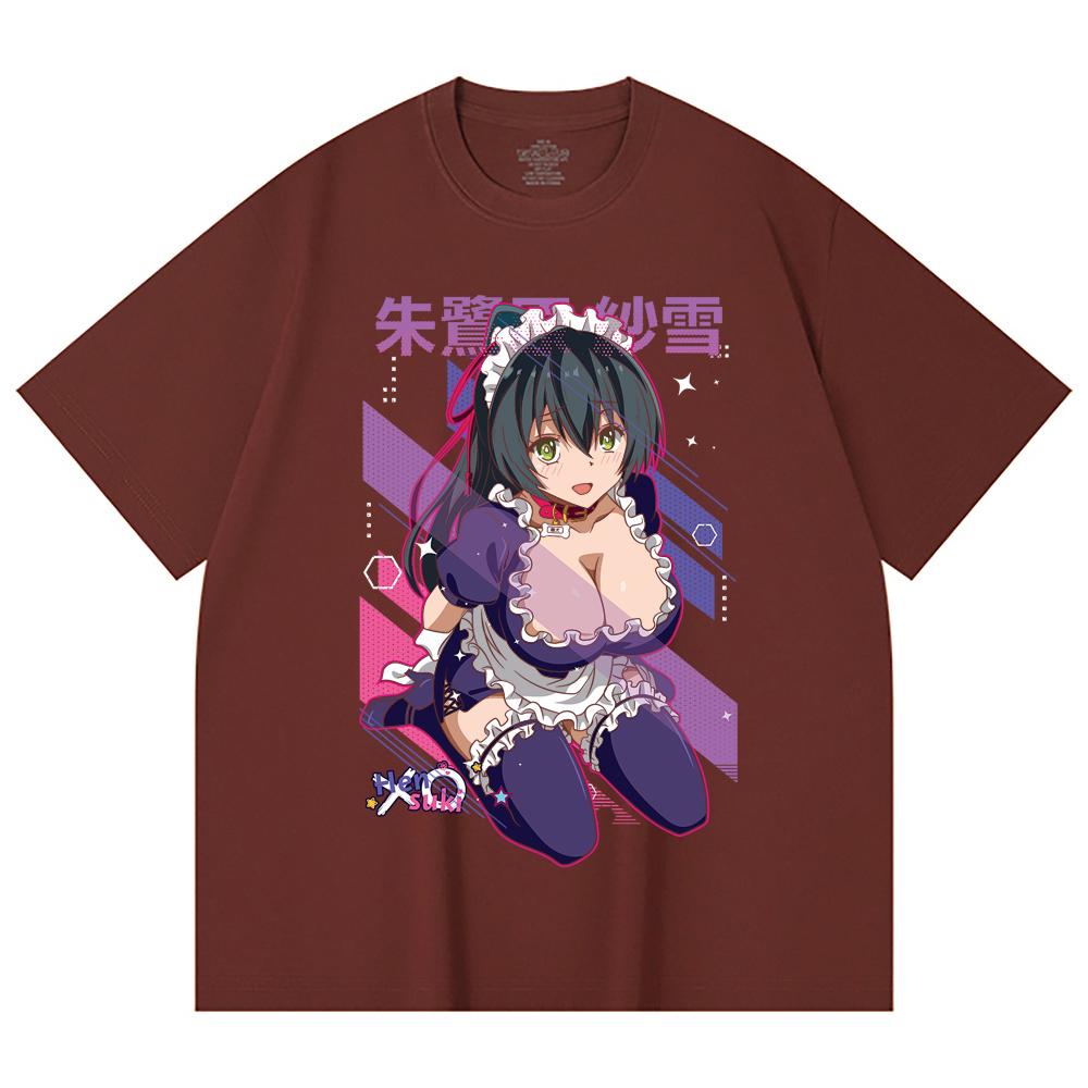 230 г/м² 100% хлопок Hensuki V1 Sayuki Принт Унисекс Тяжелая хлопковая футболка
