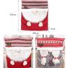 Cartoon Christmas Chair Cover Exquisite Dinner Chair Back Decor Faceless Stool Cover  Couple