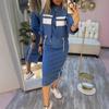 Женский короткий жакет и юбка миди светло-оливкового цвета