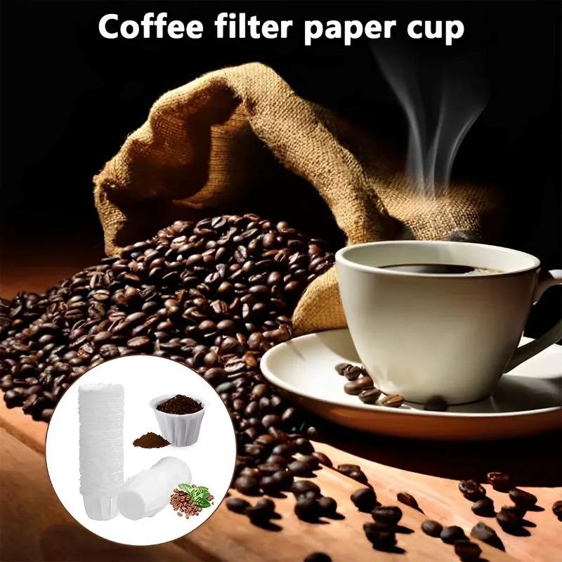 Натуральные одноразовые бумажные фильтры для кофе, совместимые с Keurig Single Cup K-CUP, фильтры для кофе, многоразовые фильтры K-CUP
