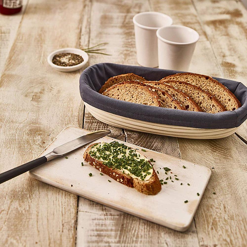 1 шт. Кухонная длинная ротанговая корзина для теста для расстойки, ротанговая корзина для выпечки хлеба, ротанговые корзины для хранения продуктов, 1 шт.