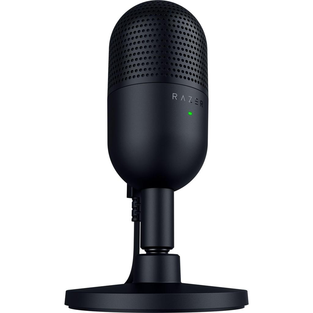 Конденсаторный микрофон Razer Seiren V3 Mini - Ультракомпактный дизайн, Датчик отключения звука, активируемый касанием, Игровой микрофон, USB-микрофон, Микрофон для стриминга,