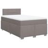 Maison Exclusive - Sommier à lattes de lit avec matelas taupe 120x190 cm tissu