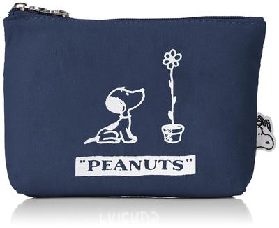 Sifre Милый холщовый кошелек Snoopy PN123 Peanuts Snoopy Темно-синий Свободный размер 7115-M Женский