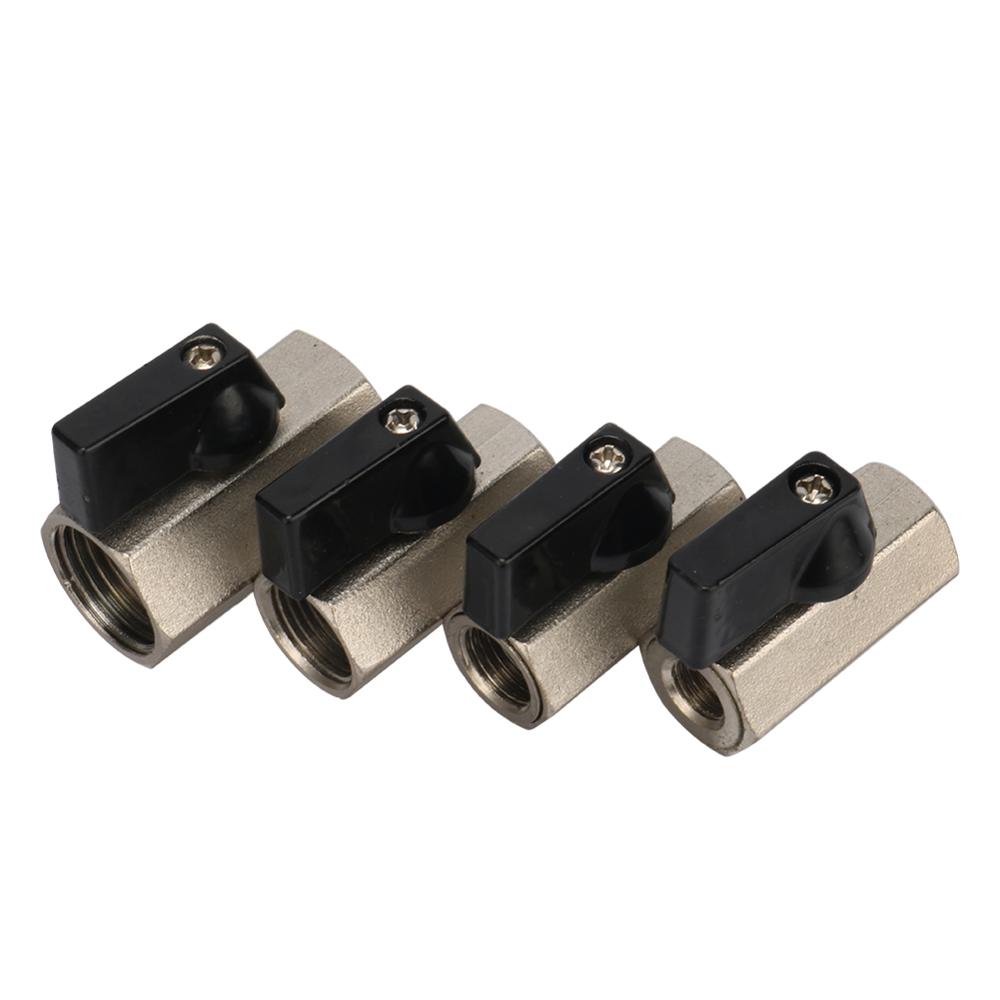 1/8" 1/4" 3/8" 1/2" Female Thread Mini Brass Ball Valve BSP Internal Thread Air Compressor Switch Water Gas Oil Shut Off Valves
