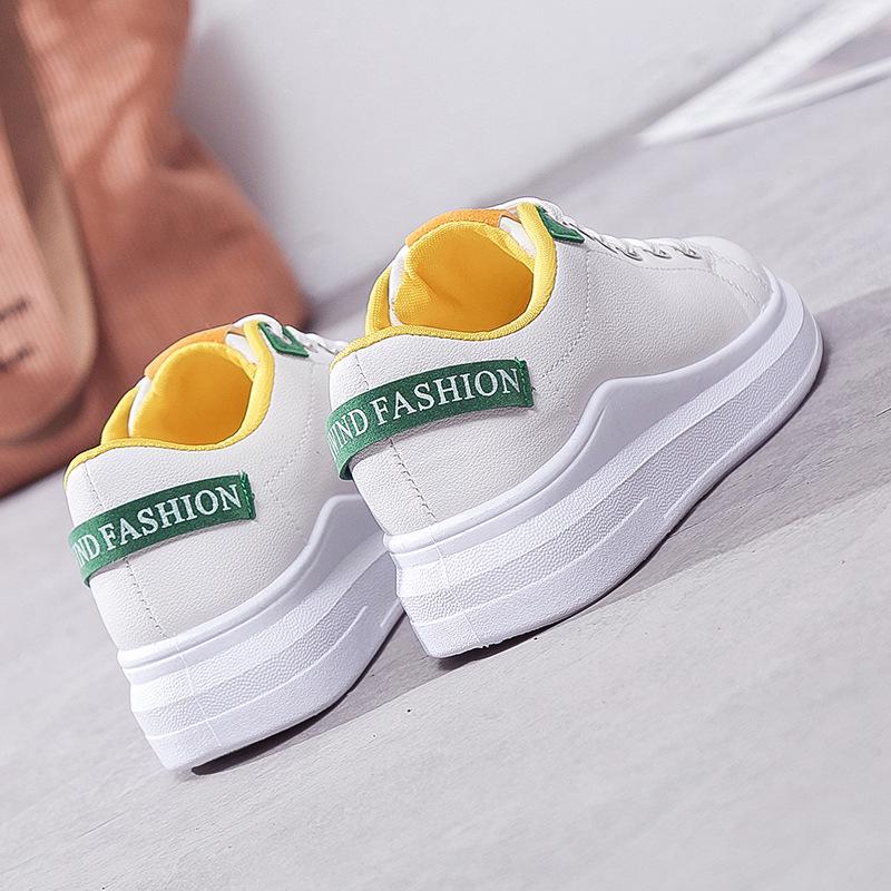 Туфли для женщин, белые туфли для студентов, весенние туфли на плоской подошве, весенне-осенние белые туфли