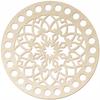 Plywood base for crochet hook, 15 cm circle, Wooden base, Bottom for bag