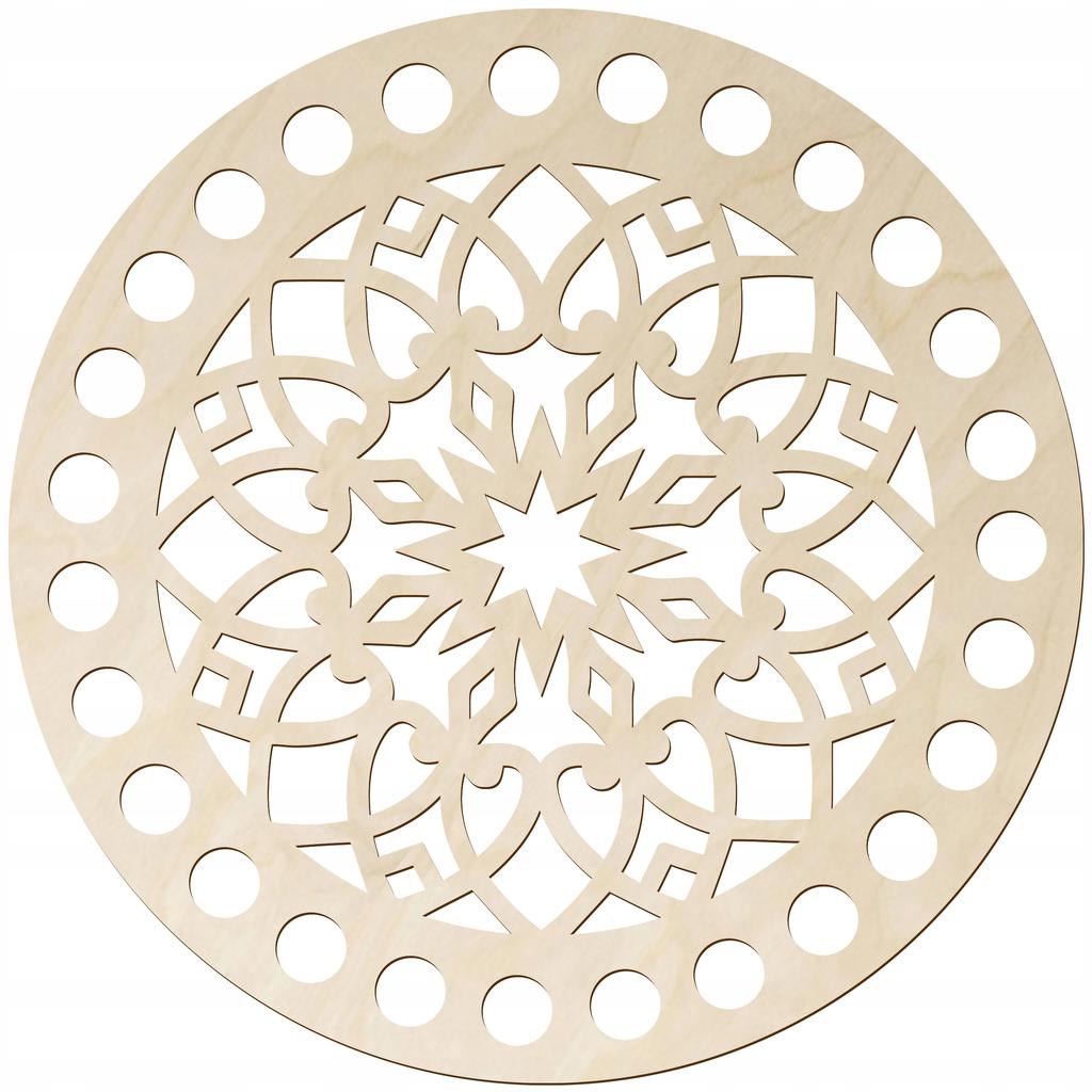 Plywood base for crochet hook, 15 cm circle, Wooden base, Bottom for bag
