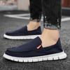 Летние мужские парусиновые повседневные лоферы большого размера для внешней торговли, мужская обувь Amazon, обувь для вождения с одним педалем, ленивая обувь