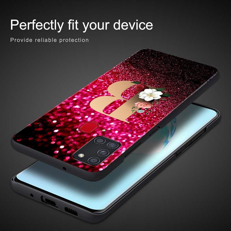 Красный ретро чехол для телефона с буквами A-Z для Samsung Galaxy S21 S20 S10 S9 S8 Plus Ultra 5g S10lite S10e S7edge S20 S21 Fe