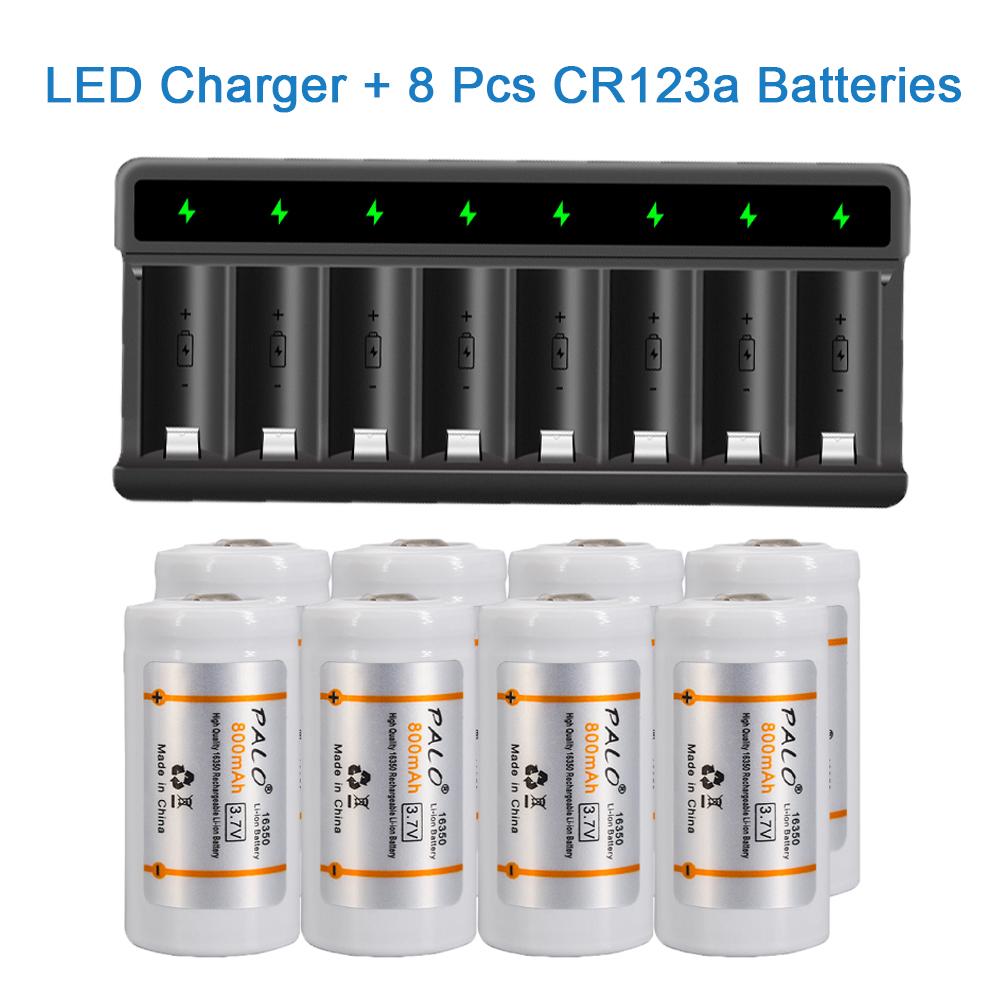 CR123A Batteries for Arlo Wireless Cameras Battery with 16340 16350 CR17345 CR123A CR123 Battery Charger