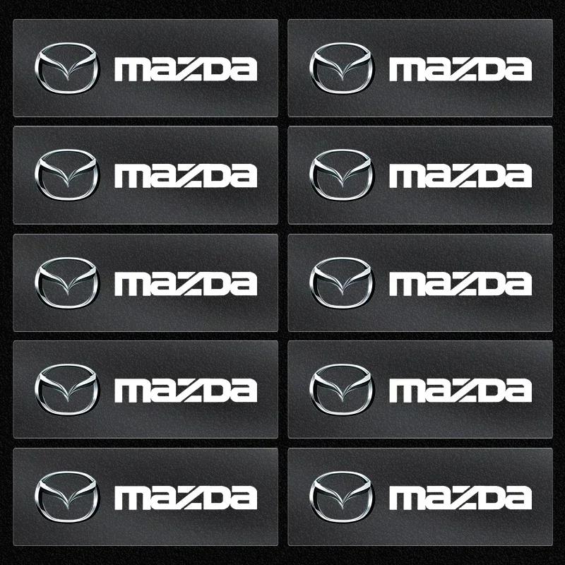Наклейки на ручки дверей автомобиля, защитные наклейки на зеркала заднего вида, автомобильные аксессуары для Mazda 3 5 323 626 CX-3 CX-4 CX-5 CX-7 CX-9