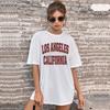Summer Women Fashion Letter Print T-shirt Loose Y2k Streetwear Top Tee