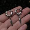 Готические серьги-подвески с шипами в стиле Y2K, гранж-эстетика, серьги-кольца с заклепками "Утренняя звезда" для женщин и мужчин, панк-рок украшения