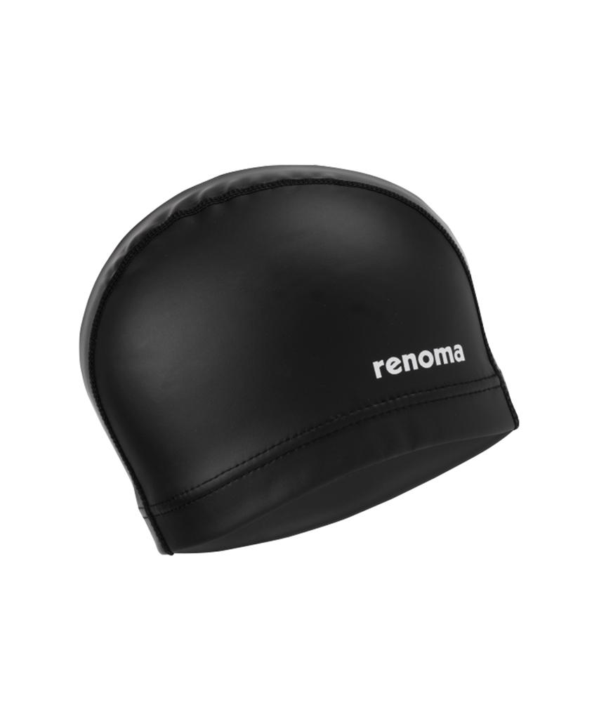 Lenomasuyeongbog Взрослая простая шапочка для плавания с логотипом из ПУ Черная Ro-Rc2F001-Bk