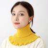 Fashion With Wooden Ears Windproof Knitted Fake Collar Scarf Turtleneck Warm