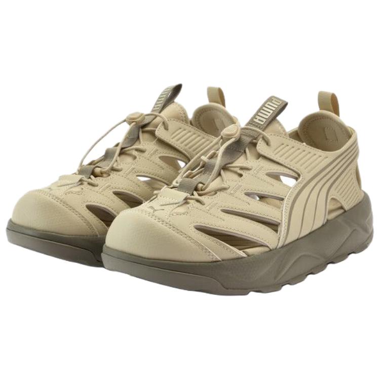 Puma Rs-Sandal Fashion Comfortable Breathable Creek Shoes Unisex Shoes Beige 405253-03