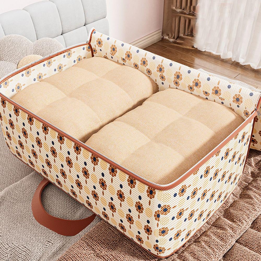 Foldable Clothes Storage Bins with Handle Moving Storage Quilt Bag New Quilt Storage Bag for Home