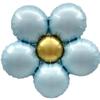 3 шт., матовые воздушные шары из алюминиевой пленки с цветком, декор для вечеринки в честь первого дня рождения, детские принадлежности для детского душа для мальчиков и девочек, игрушечные воздушные шары, свадебные шарики