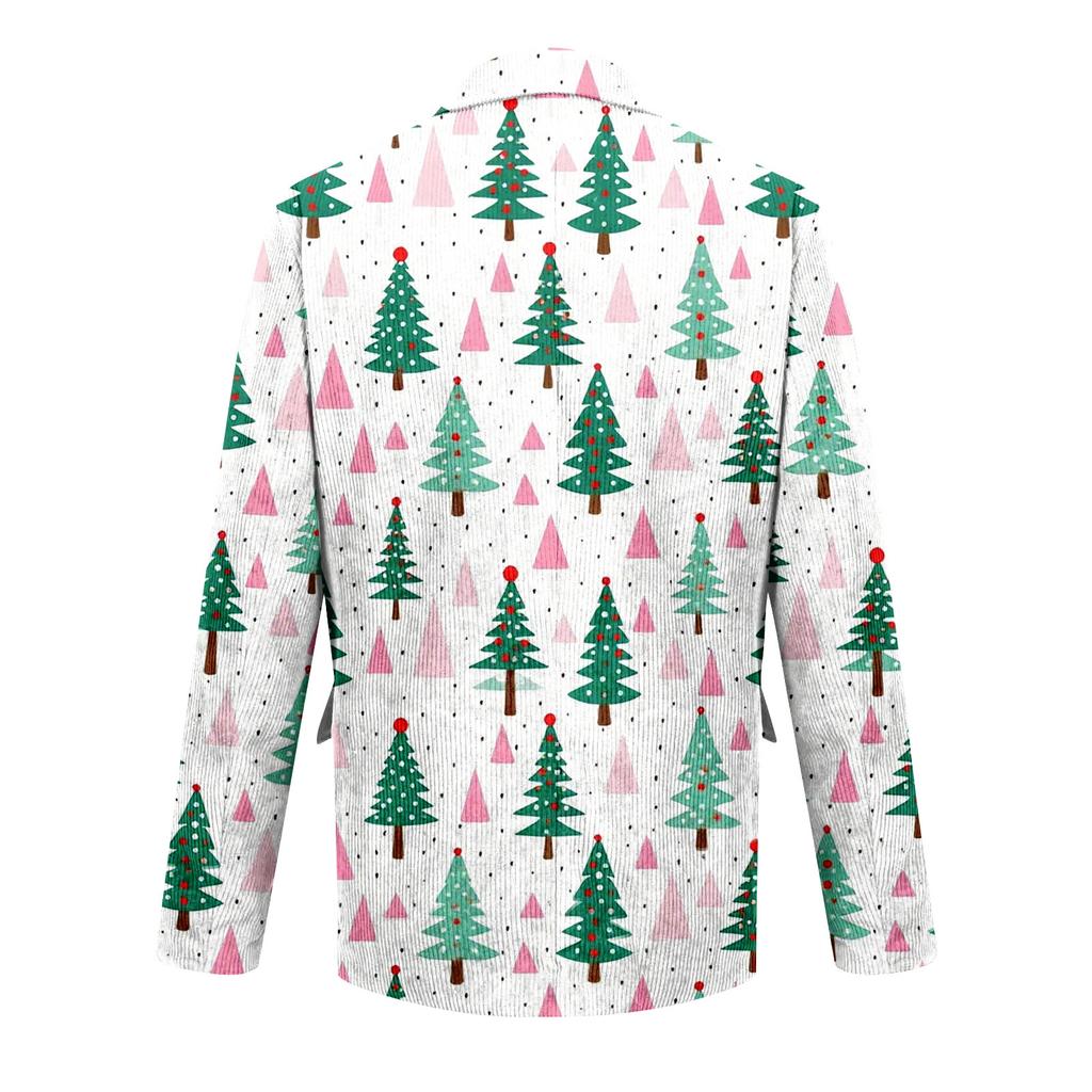 Мужской уродливый рождественский вельветовый теплый карманный пиджак-кардиган, мужской повседневный костюм