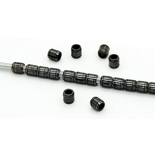 Cicogna Metal Pipe Parts, Gunpla Power Pipe Set, 3mm, 4mm, 5mm Diameter, 63-Piece Set, for Plastic Models, Robots, and Detailing (Black)