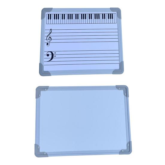 Yousheng Double-Sided Magnetic Music Staff Whiteboard High Low Notes Teaching Aid Mini Dry Erase Board Students Teachers Music Classroom Supplies