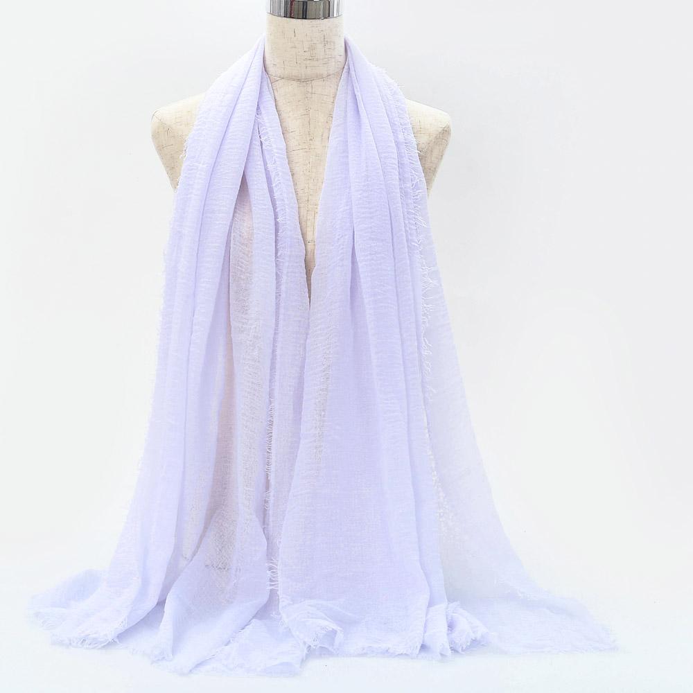 Big Size Crinkle Cotton Hijab Scarf Women Turban Muslim Shawl Plain Bandana Breathable Women's Shawls Foulard Hijab Hood Ramadan