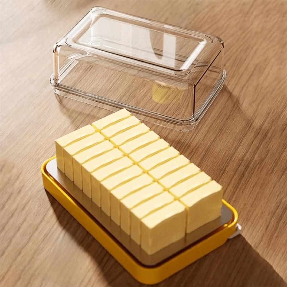 Leak Proof Butter Preservation Box Transparent Butter Slicer Box Creative Butter Keeper Lunch
