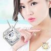 New Fashion Women's 925 Silver Plated Chain Crystal Rhinestone Necklace Pendant