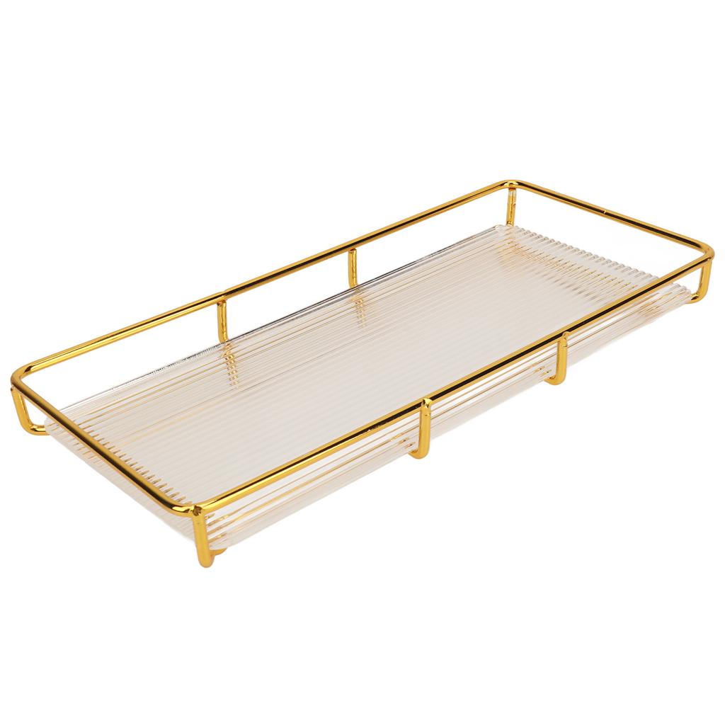 Поднос для столешницы в ванной из нержавеющей стали и акрила, современный минималистичный дизайн, экономящий место в ванной