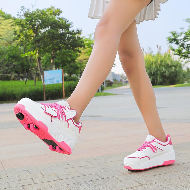 Children's 4-Wheel Roller Skate Shoes with Brakes