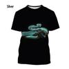 Cobra Series 3D Printed Men's Casual Short Sleeved T-shirt