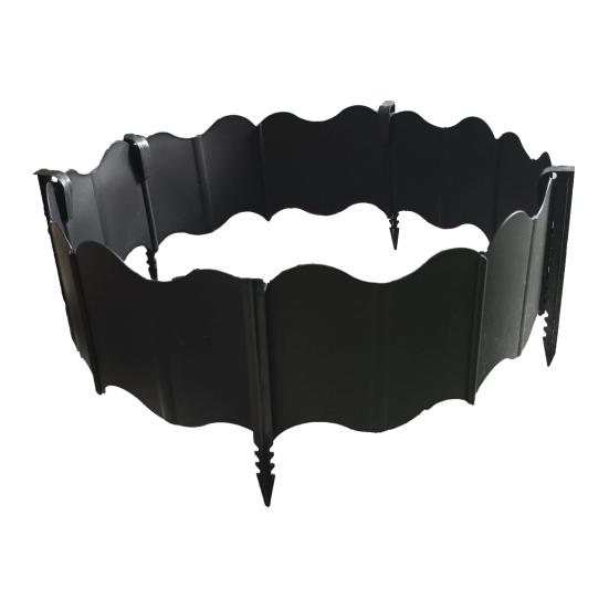 Садовая бордюрная лента Без копки Ландшафтный бордюр Соединяющиеся пластиковые бордюрные панели с колышками для газона, клумбы, забора