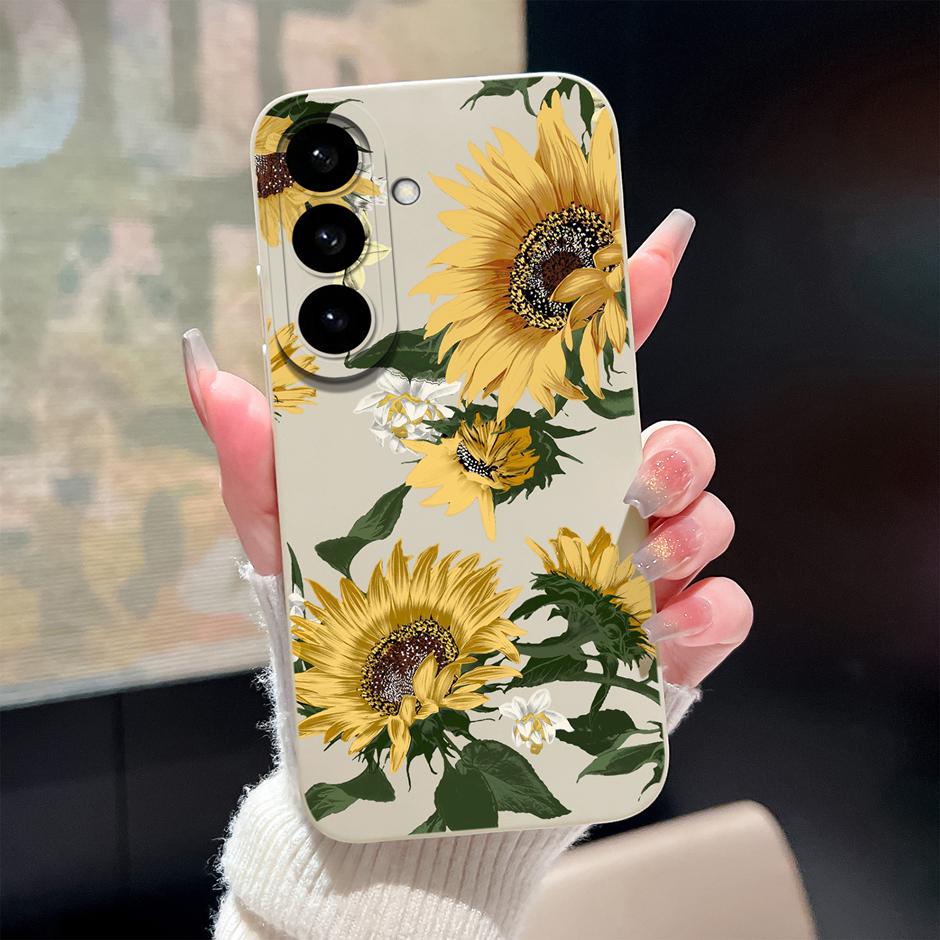 Чехол Для Samsung Galaxy S26 Plus Ultra Мультяшный Цветочный Узор Силиконовый Защитный Чехол Для SamsungGalaxyS26 Plus S26Ultra Funda