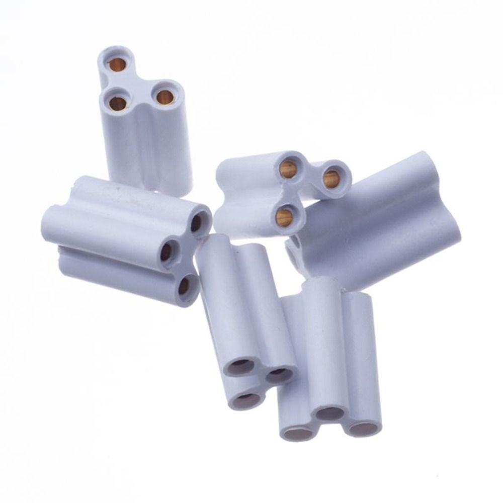 100/50/30/20/10 Pcs 20.5MM 3 Hole Hard Joint Connector Double End LED Lamp Connector