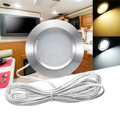 Встраиваемый 12LED RV Встраиваемый потолочный светильник для лодки 12V Led Lights Круглая форма Ультратонкий интерьер кемпера