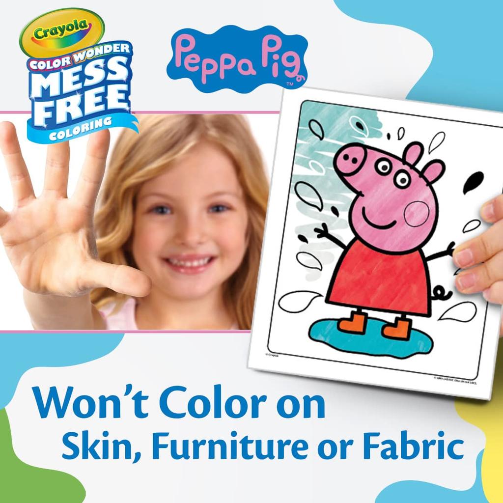 Crayola Раскраска Color Wonder Свинка и маркеры-Пеппа -75-70000