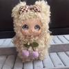 Cartoon Figure Vinyl Doll Keychains Curly Hair Vinyl Face Plush Doll Hanging Pendants  Girls Women