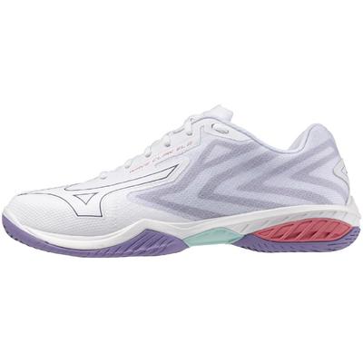Бадминтонные кроссовки Wave Claw EL 2 Fit Легкие Гибкость Упругость Универсальные Белый x Фиолетовый x Розовый см 2E 22.5