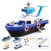 Дети детская игрушка Моделирование Трек Инерционная Лодка Литые Модели и Транспортные Средства Модель Корабля Машина для мальчиков