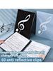 Sheet Music Folder, Folder For Musicians, Band Folder, A4 Letter Size, 30/60 Sleeves, Double Side Or Write On Exposed Pages Outs