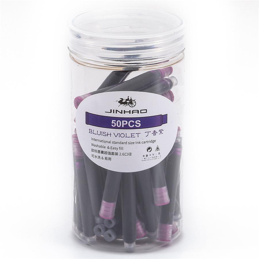 50pcs набор чернил для картриджа Jinhao для пополнения школы A6612