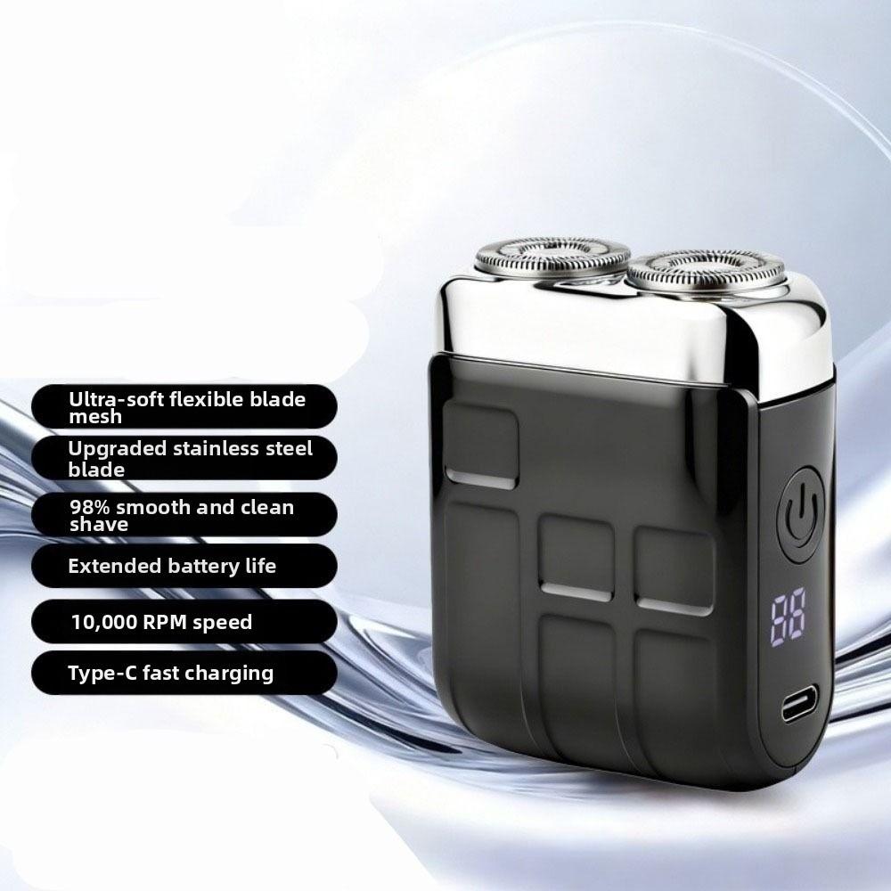 Waterproof Design Smart Shaver Digital Display Portable Rotary Razor Mini Electric Shaver Home