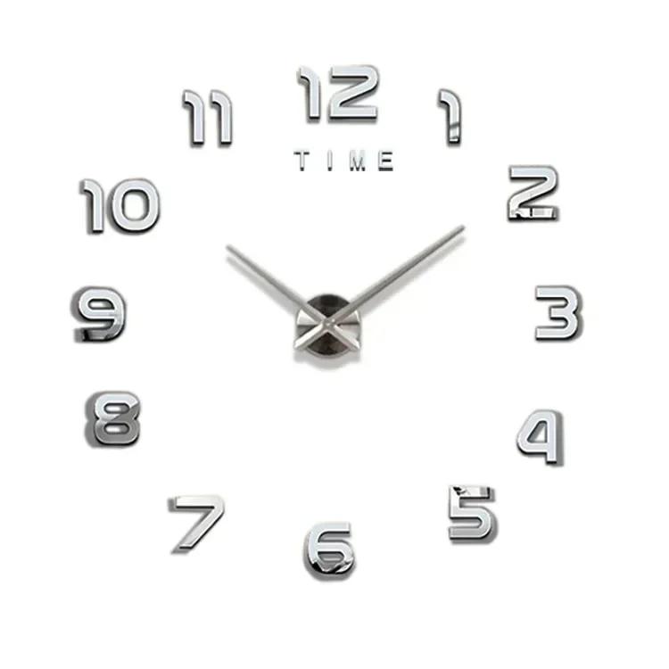 DIY кварцевые часы модные часы гостиная украшения дома часы акриловые зеркальные наклейки украсят большой сад настенный декор