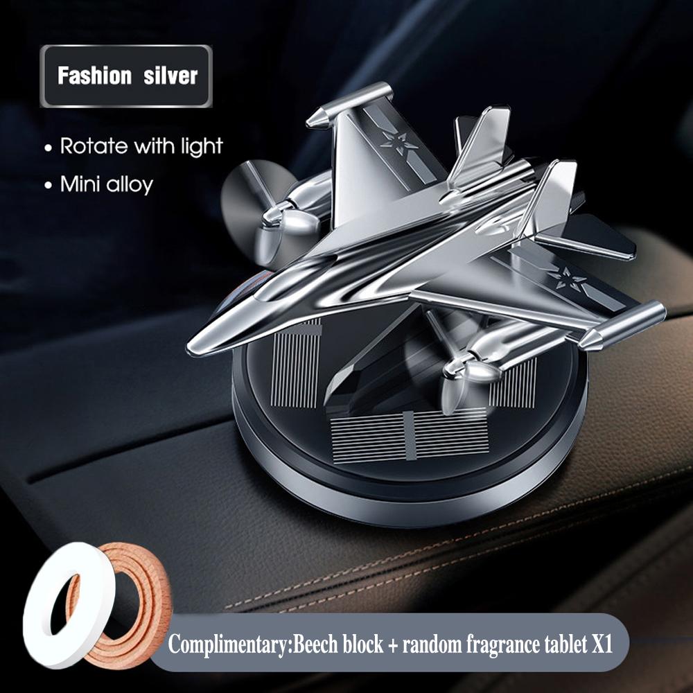 Solar Car Air Freshener Fighter Propeller Flavoring Fragrance Decoration Car Interior Accessories Perfume Diffuser Men And Women