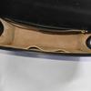[Pre-Owned] Sylvie Gold Buckle Striped Web Satin Bow Wide Shoulder Strap Leather Handbag Crossbody Bag Shoulder Bag Small - Good #1L6EKYX
