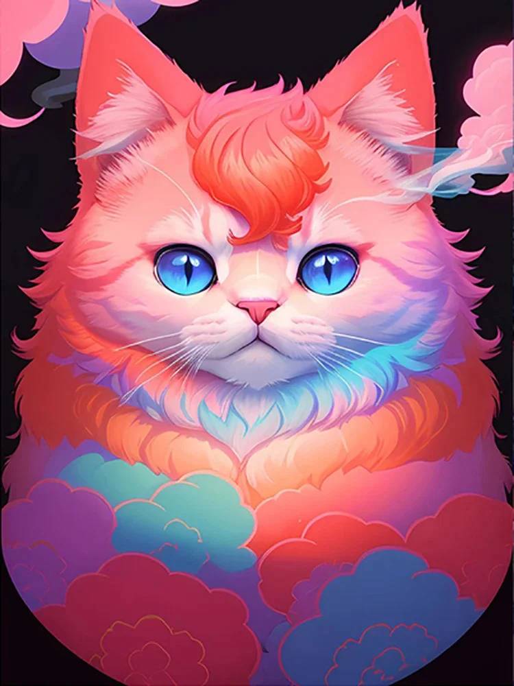 DIY полная круглая алмазная живопись вышивка крестиком 3D художественный стиль домашняя сцена животное декоративная алмазная живопись 5d алмазная живопись